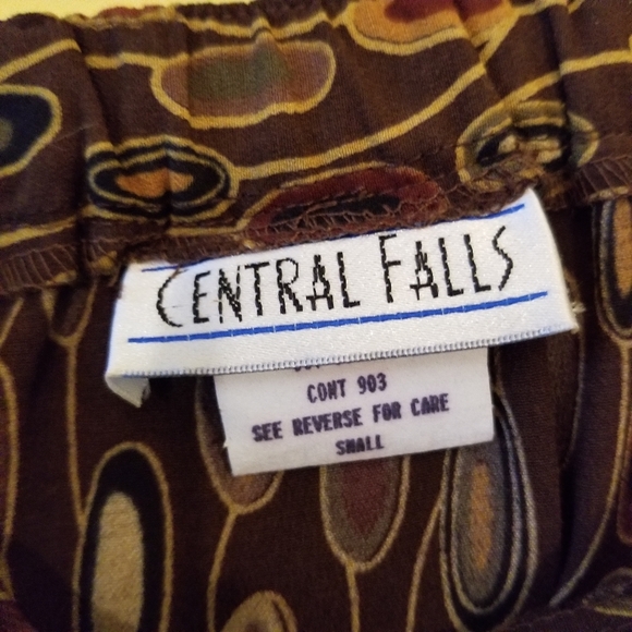 Vintage Wrap Knee-Length Skirt in Brown and Orange Work Career Size Small - Picture 7 of 10